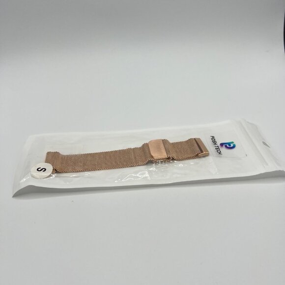 THE POSH TECH Mesh Replacement Band For Fitbit  in Rose Gold Size S MSRP $20 NWT - Picture 4 of 6